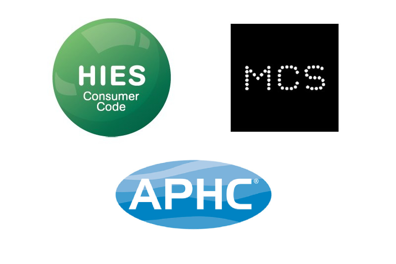 MCS, HIES CONSUMER CODE AND APHC Logos